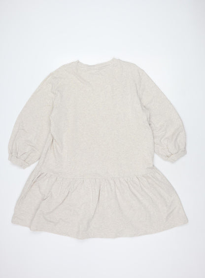 & Other Stories Beige Women's Long Sleeve Dress - M