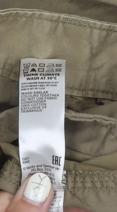 Marks and Spencer Men's Brown Cargo Trousers M