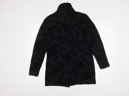 K.S. Selection Women's Black Floral Button-Up Shirt