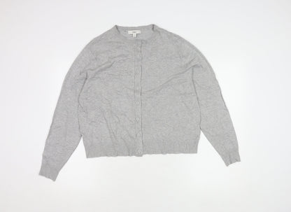 Womens UK Size 16 Marks and Spencer Grey Cardigan Jumper