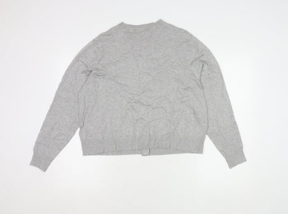 Womens UK Size 16 Marks and Spencer Grey Cardigan Jumper
