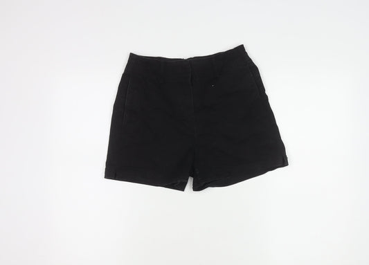 H&M Women's Black Cotton Shorts Size 10