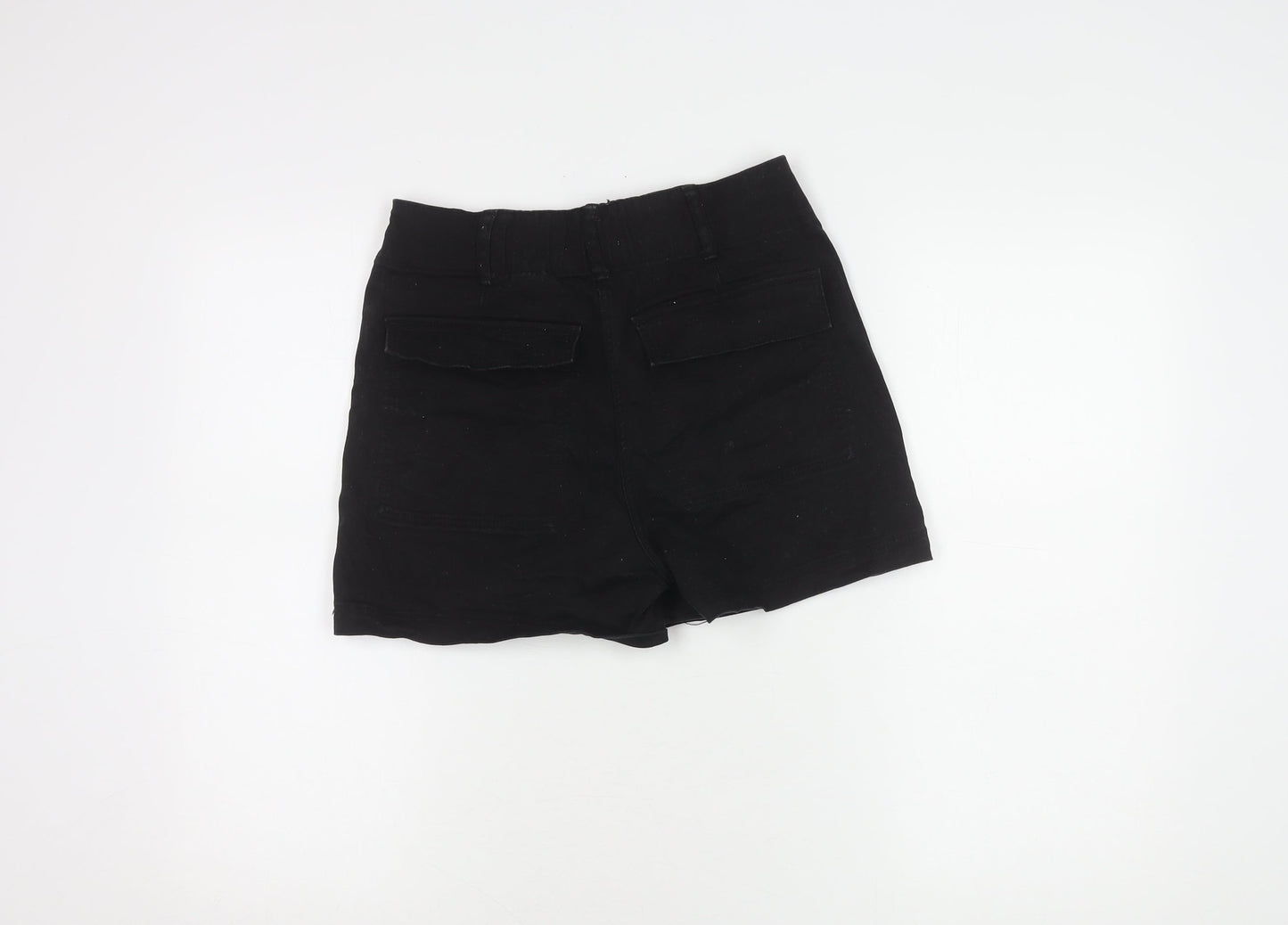 H&M Women's Black Cotton Shorts Size 10