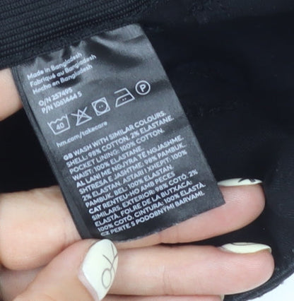 H&M Women's Black Cotton Shorts Size 10