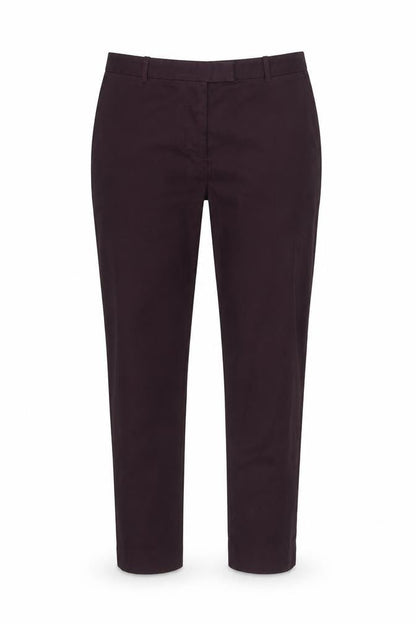 Womens UK Size 14 Marks and Spencer Regular Fit Casual Workwear Purple Trousers