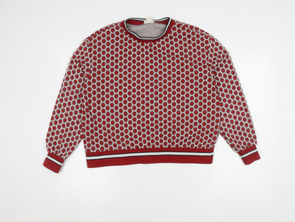 Womens UK Size S H&M Red Pullover Jumper