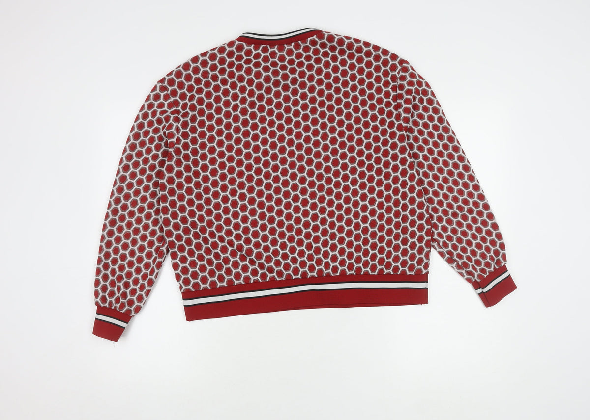 Womens UK Size S H&M Red Pullover Jumper