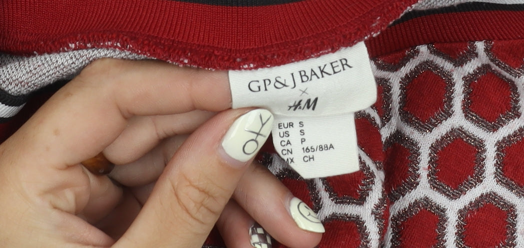 Womens UK Size S H&M Red Pullover Jumper