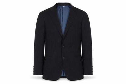 Marks and Spencer Men's Grey Striped Blazer, M