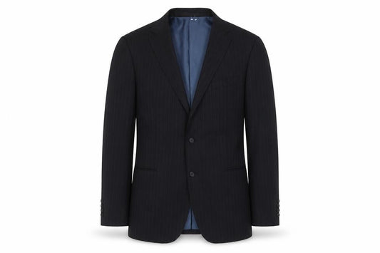 Marks and Spencer Men's Grey Striped Blazer, M