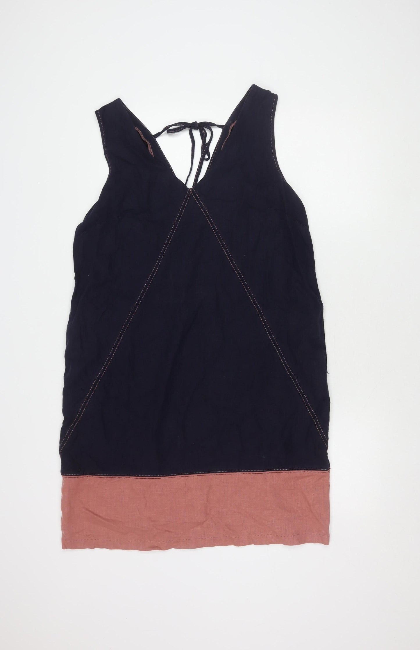 Next Women's Pink Colourblock Tie Dress