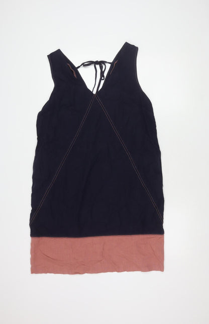 Next Women's Pink Colourblock Tie Dress