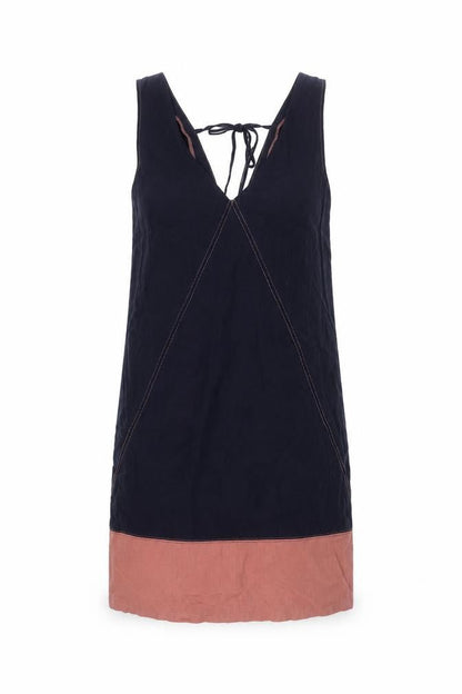 Next Women's Pink Colourblock Tie Dress