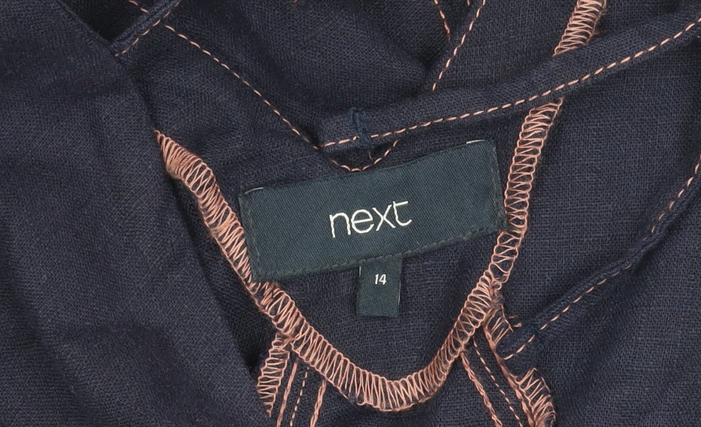 Next Women's Pink Colourblock Tie Dress