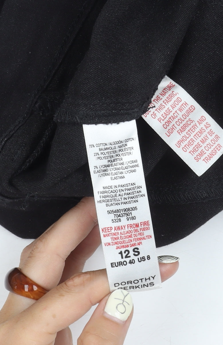 Dorothy Perkins Women's Black Skinny Jeans, Size 12 S