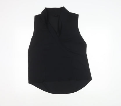 Next Women's Black V-Neck Sleeveless Top Size 16