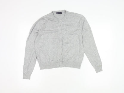 Womens UK Size 14 Marks and Spencer Grey Cardigan Jumper