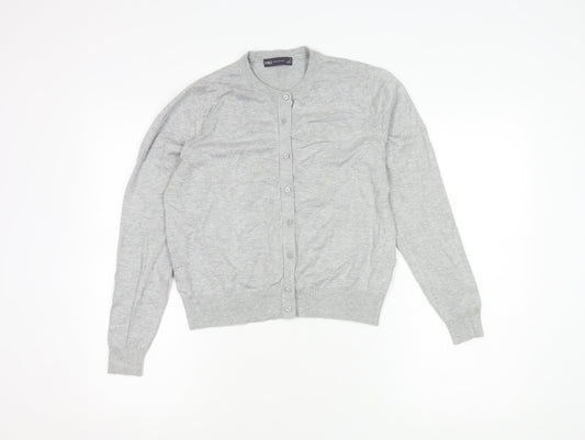 Womens UK Size 14 Marks and Spencer Grey Cardigan Jumper