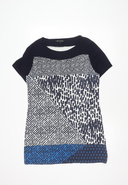 Womens UK Size L Micha Blue Tunic T-Shirt