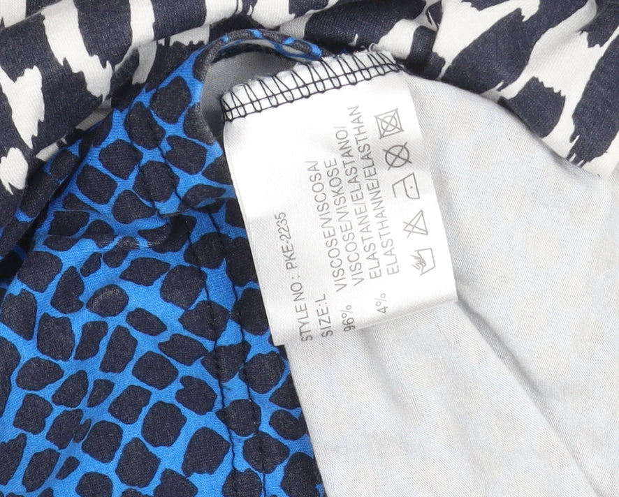 Womens UK Size L Micha Blue Tunic T-Shirt