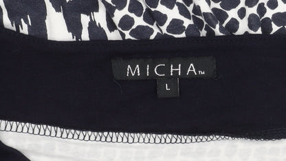 Womens UK Size L Micha Blue Tunic T-Shirt