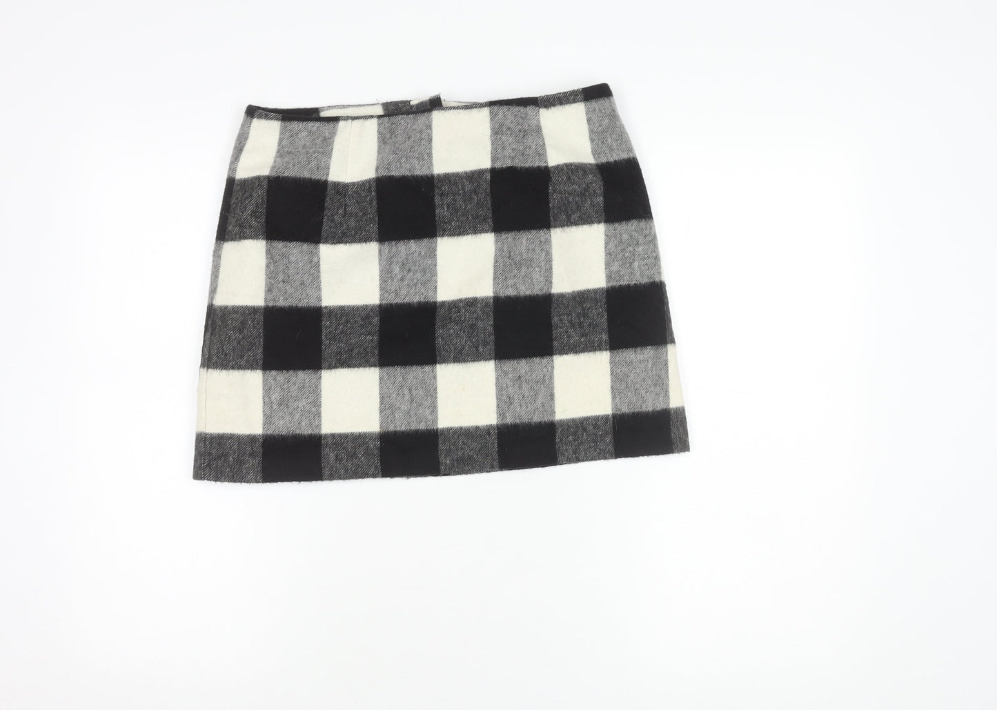 New Look Women's Black Check Pencil Skirt Size 12