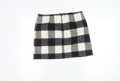 New Look Women's Black Check Pencil Skirt Size 12