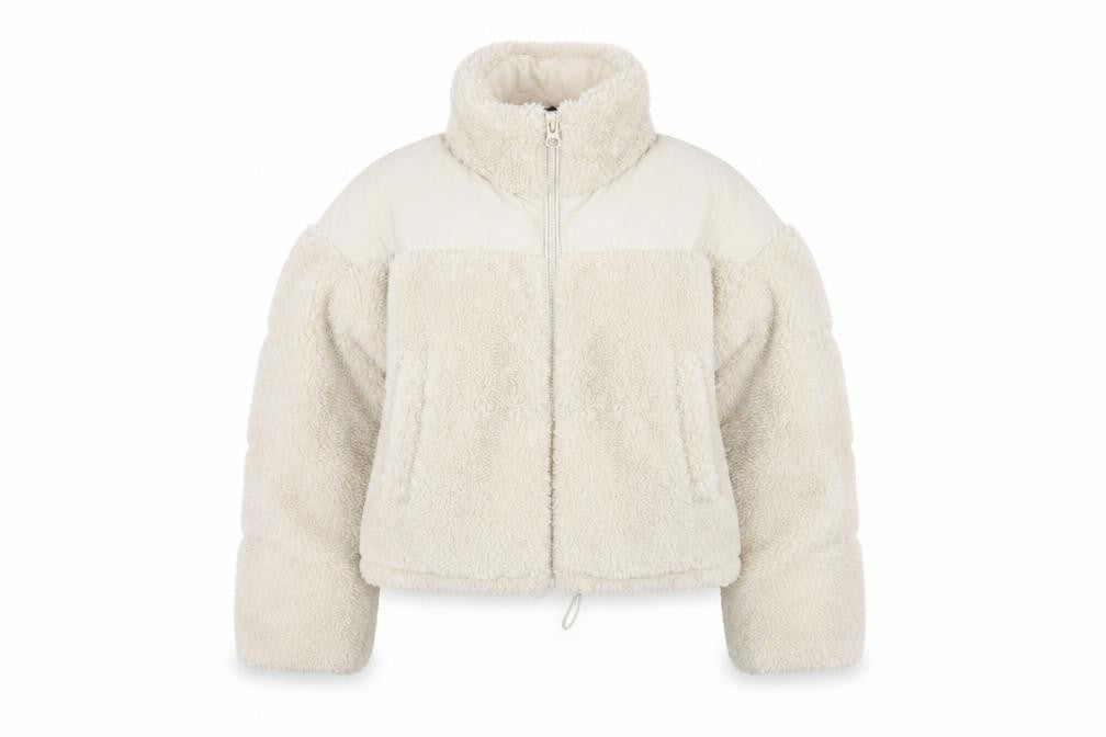 Womens UK Size 2XS H&M Beige Puffer Jacket