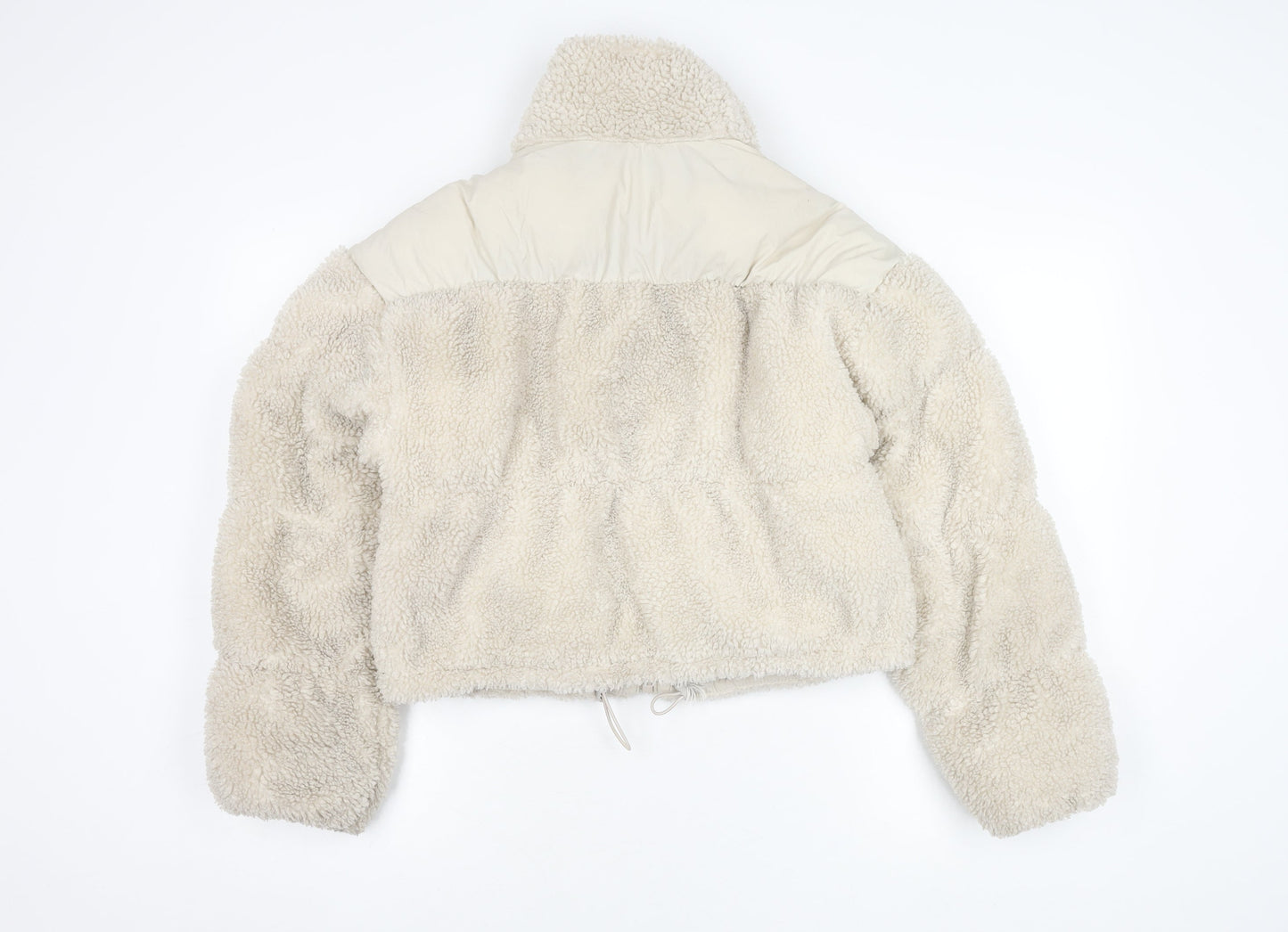 Womens UK Size 2XS H&M Beige Puffer Jacket