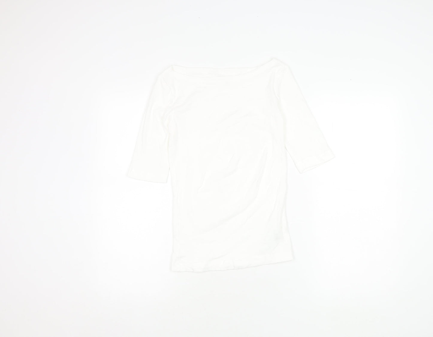 GAP Women's White 2XS 3/4 Sleeve T-Shirt Cotton