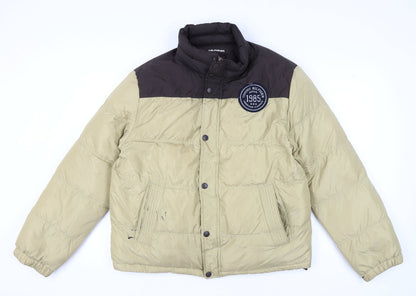 Mens UK Size XL Tommy Hilfiger Beige Puffer Jacket