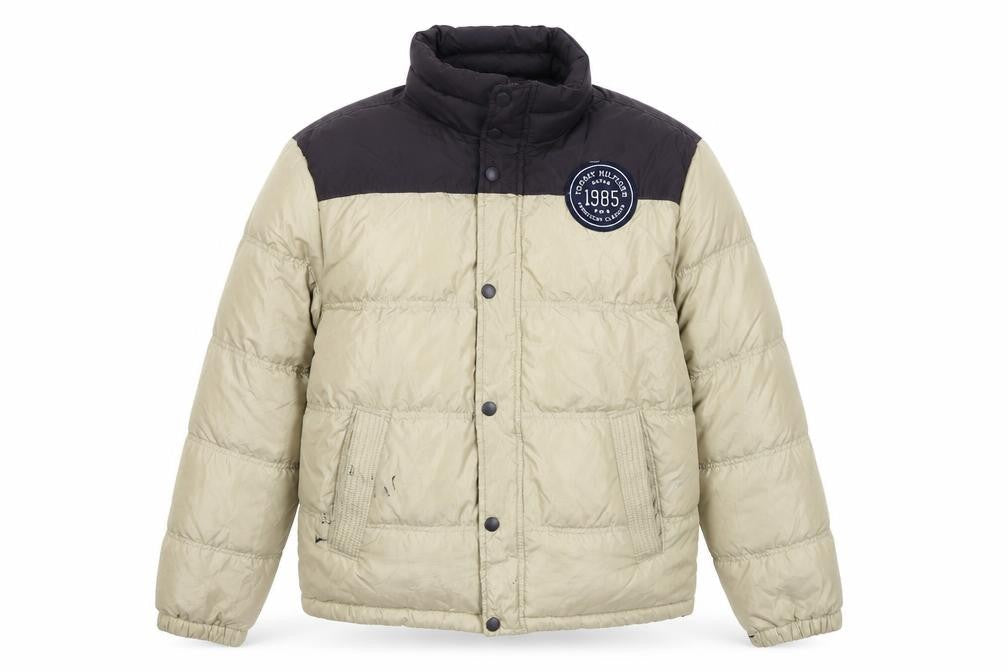 Mens UK Size XL Tommy Hilfiger Beige Puffer Jacket