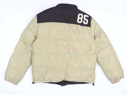 Mens UK Size XL Tommy Hilfiger Beige Puffer Jacket