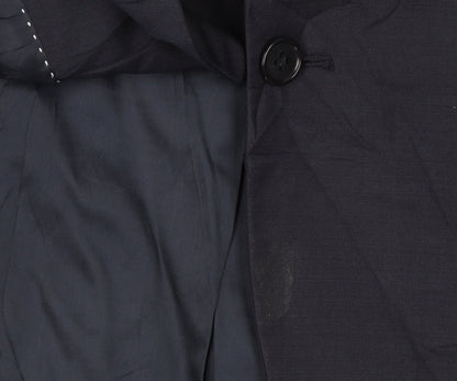 DKNY Men's Blue Blazer 38 Regular Fit Wool Jacket