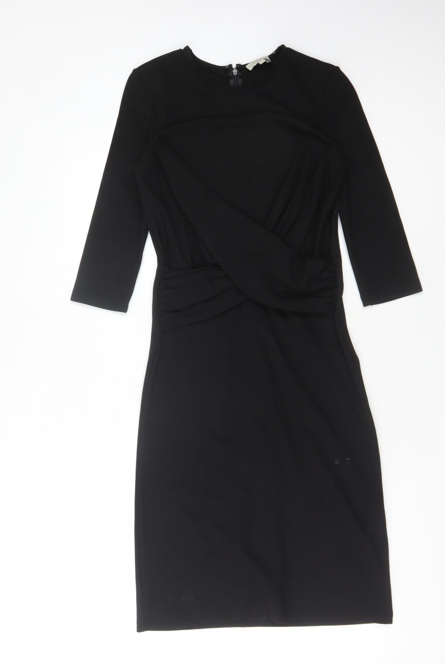 Hobbs Women Black Sheath Dress Size 10