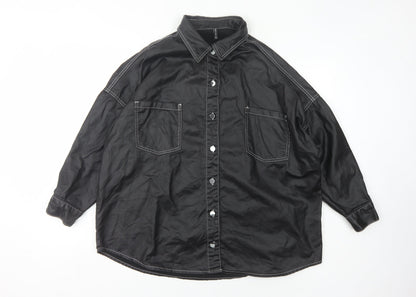 Womens UK Size 8 PRETTYLITTLETHING Black Basic Jacket
