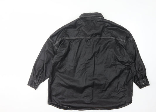 Womens UK Size 8 PRETTYLITTLETHING Black Basic Jacket