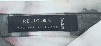 Womens UK Size 12 Religion Multicoloured Tunic Blouse