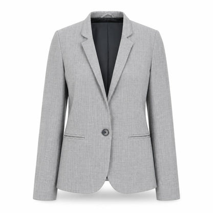 Womens UK Size 6 Zara Basic Regular Grey Blazer