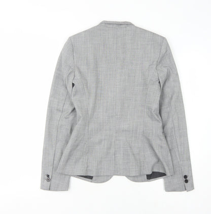 Zara Basic Women's Grey Blazer, Size 6, Business Casual