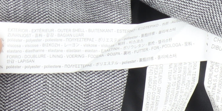 Zara Basic Women's Grey Blazer, Size 6, Business Casual