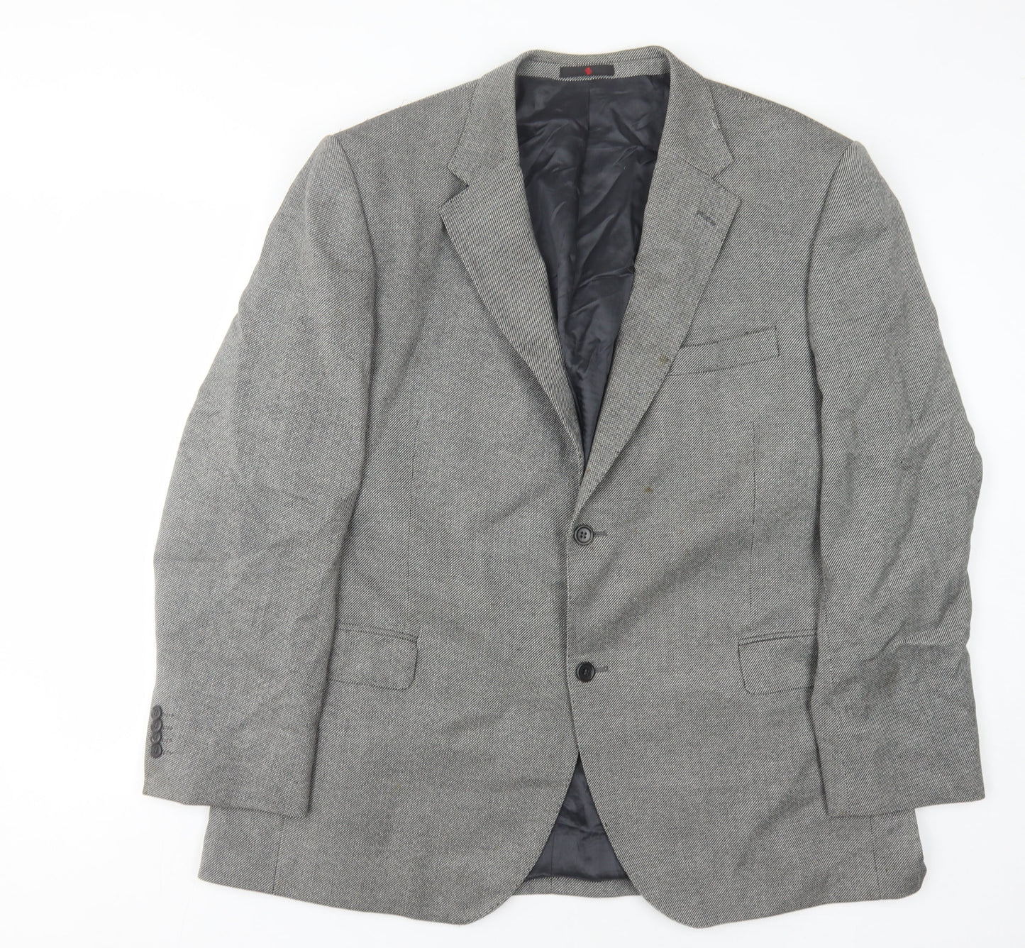 Enrico Silvanni Grey Wool Blazer UK 50R Men's Jacket