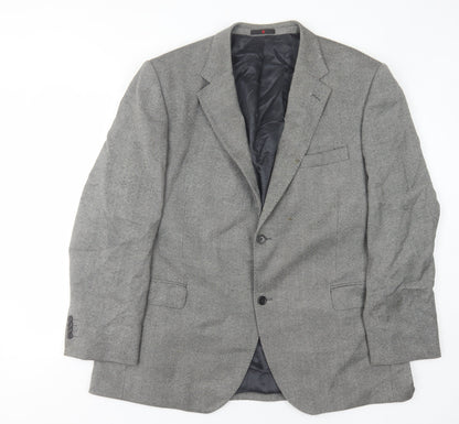 Enrico Silvanni Grey Wool Blazer UK 50R Men's Jacket
