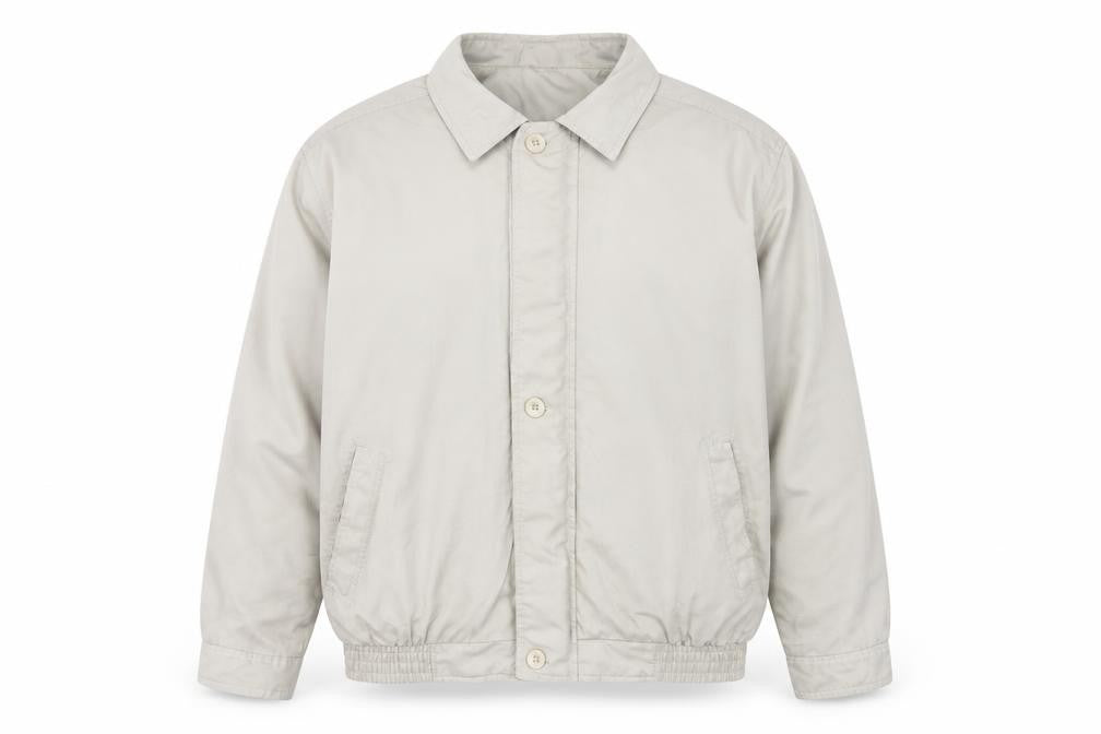 Mens UK Size L Vintage Beige Basic Jacket