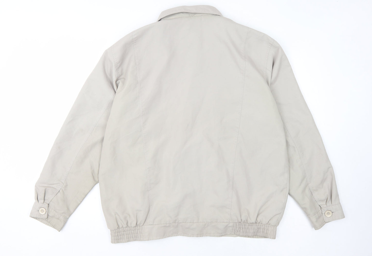 Mens UK Size L Vintage Beige Basic Jacket