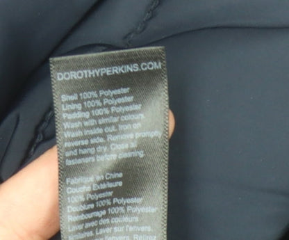 Womens UK Size 14 Dorothy Perkins Blue Puffer Jacket