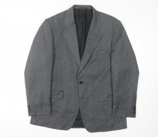 Mens UK Size 42 Burton Regular Grey Suit Jacket