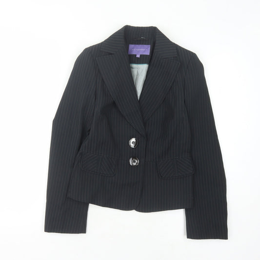 Autonomy Women's Black Pinstripe Blazer Size 6