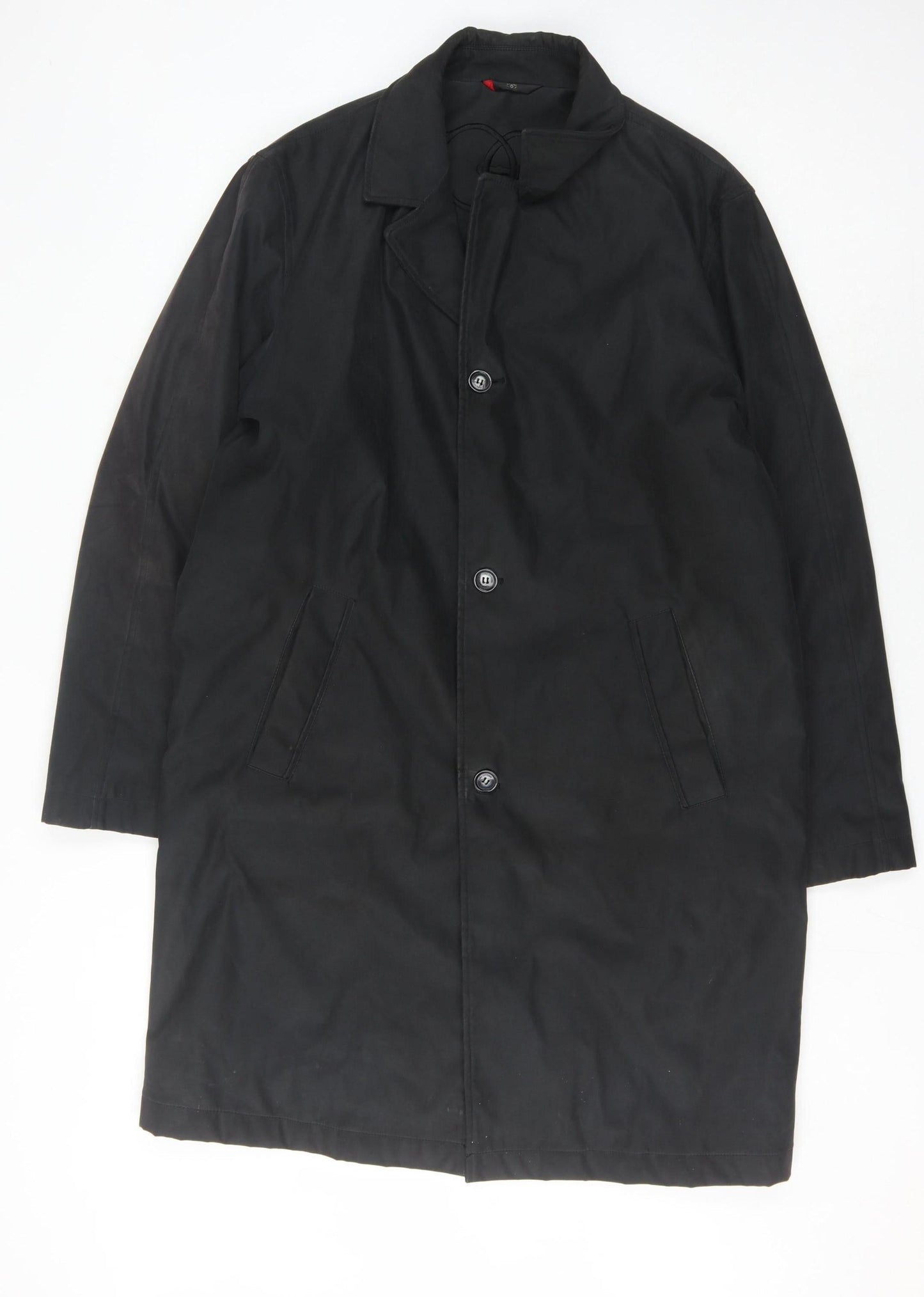 Mens UK Size M Ciro Citterio Black Overcoat