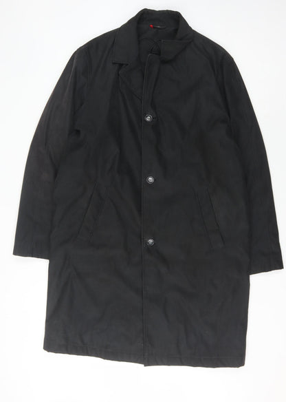 Mens UK Size M Ciro Citterio Black Overcoat